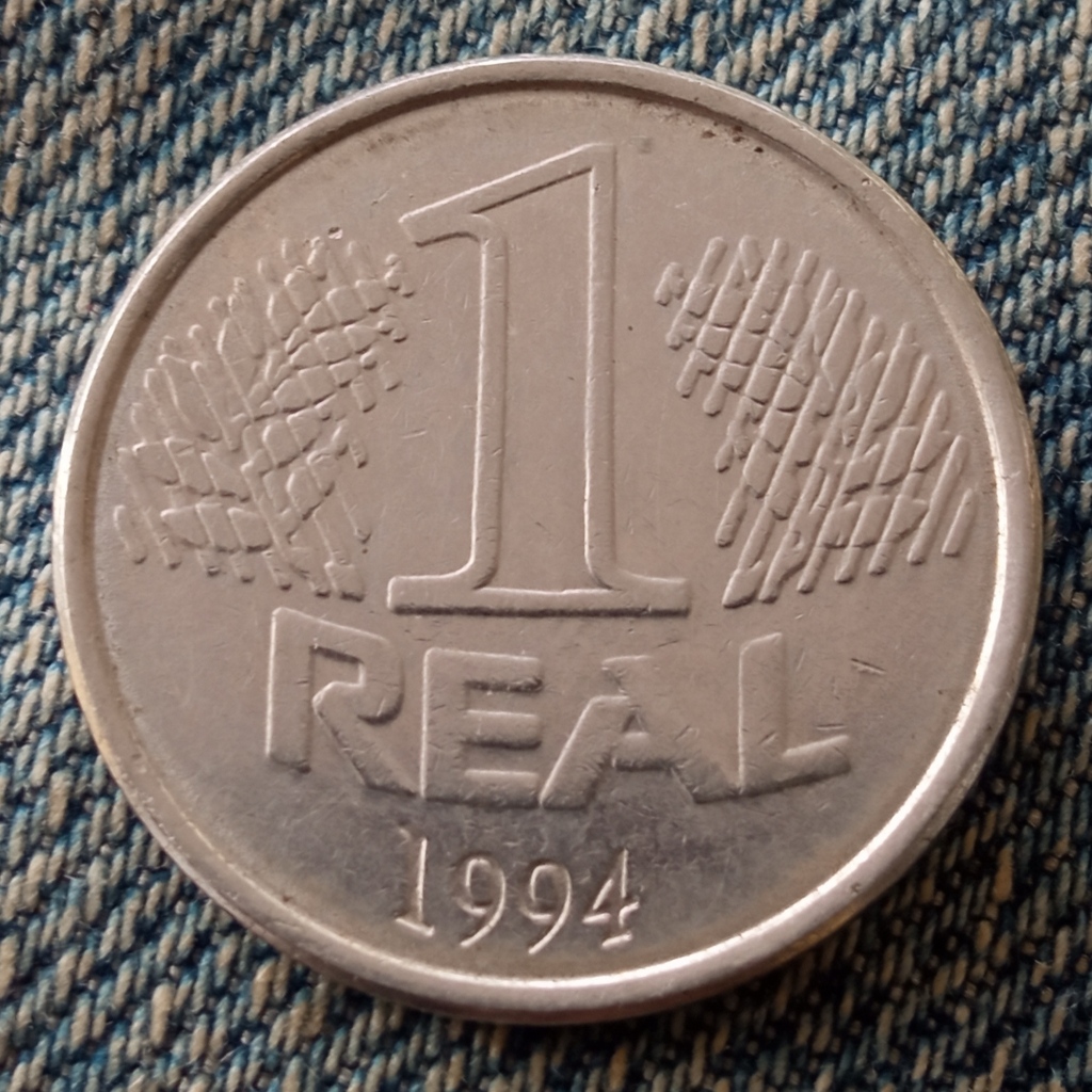 Koin Kuno Brazil 1 Real tahun 1994 | Koin Asing Mancanegara