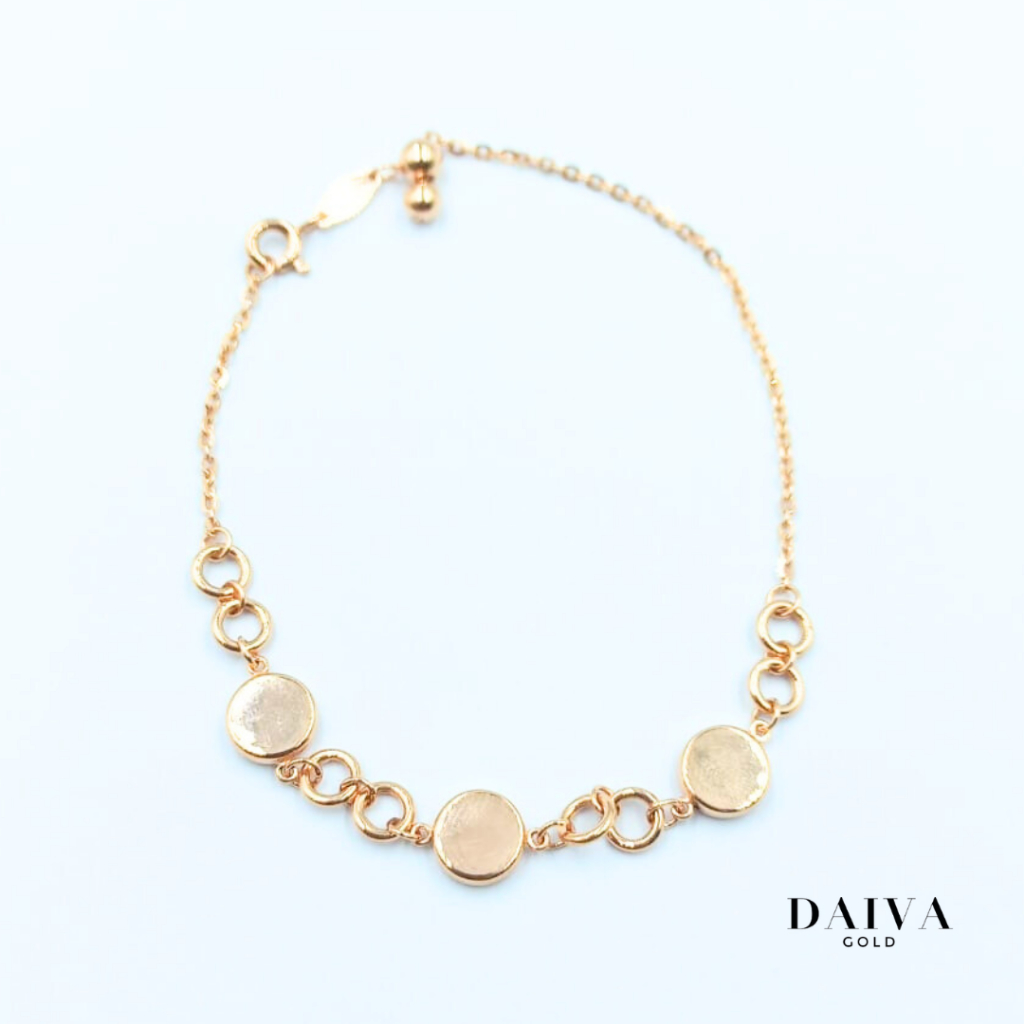 Gelang Emas Asli Lunara Kadar 750/17K - Gelang Serut (IB)