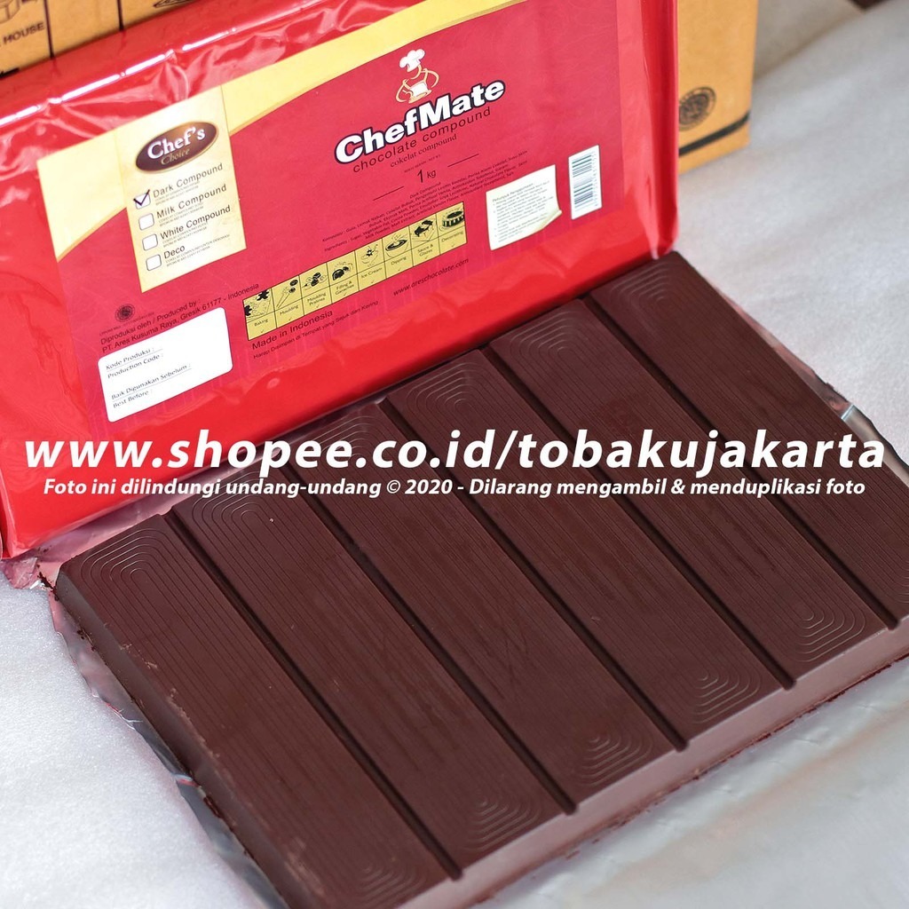 

Chefmate Dark Compound Chocolate 166gr DCC Cokelat Batang Coklat Baking Bahan Kue