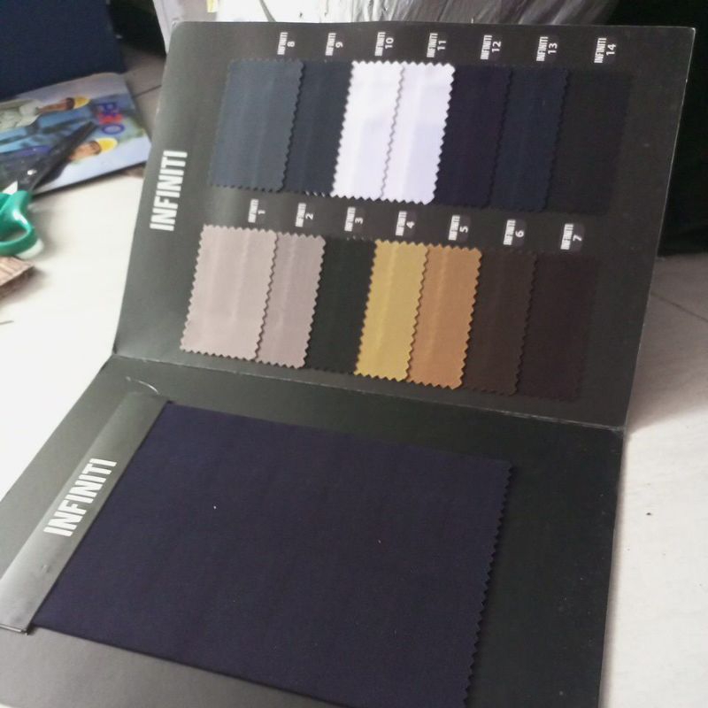 katalog contoh kain infinity