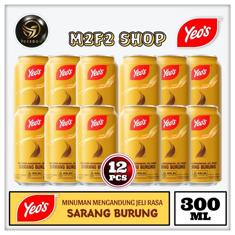 

Yeos Minuman Berperisa Sarang Burung Kaleng | Bird's Nest Flavoured Drink Can - 300 ml (Kemasan 12 Pcs)