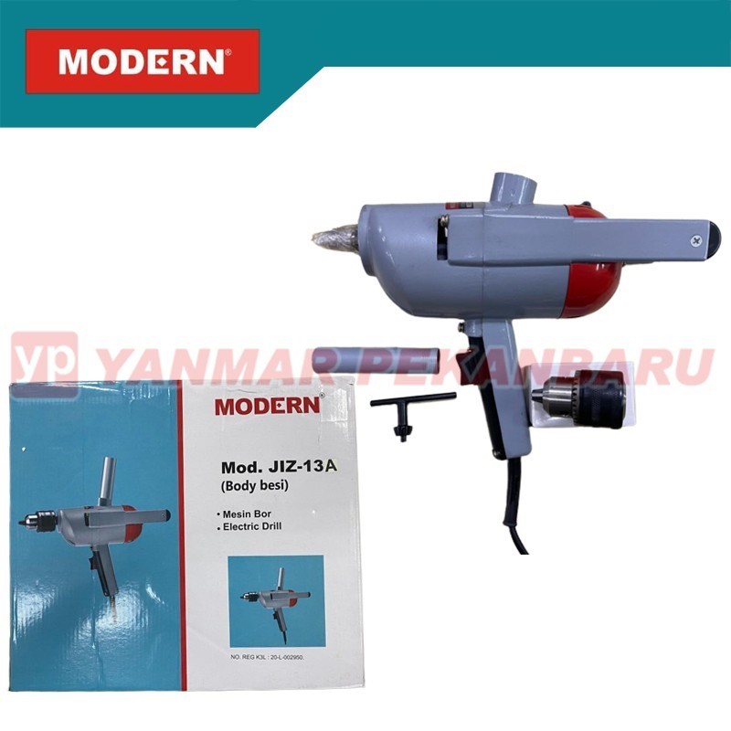 Mesin Bor Tangan Body Besi 13mm Drill MODERN JIZ-13A