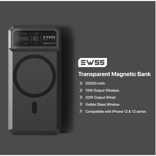 Kiip Wireless Powerbank Magnetic EW55