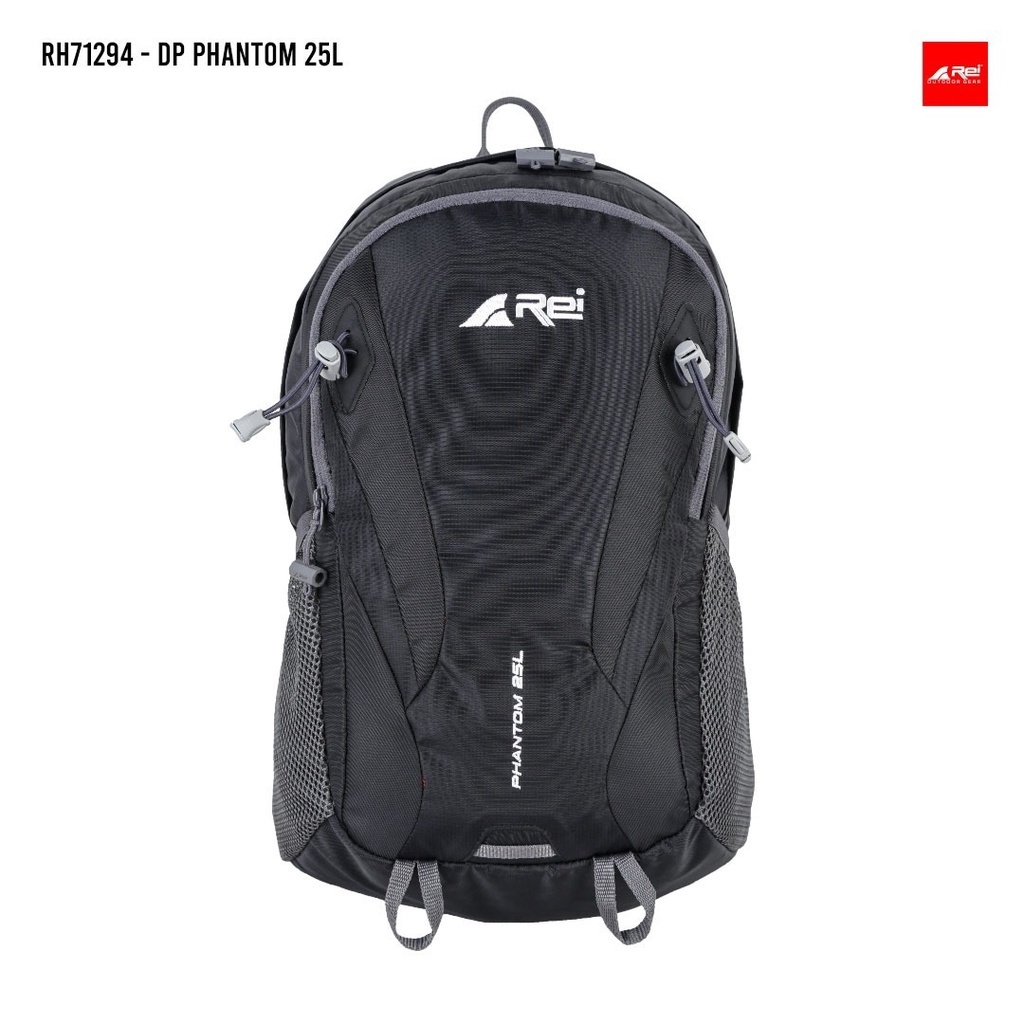 Tas Ransel Pria 25L PHANTOM BLK AREI OUTDOORGEAR - BACKPACK REI 25L PHANTOM - RANSEL LAPTOP REI PHAN