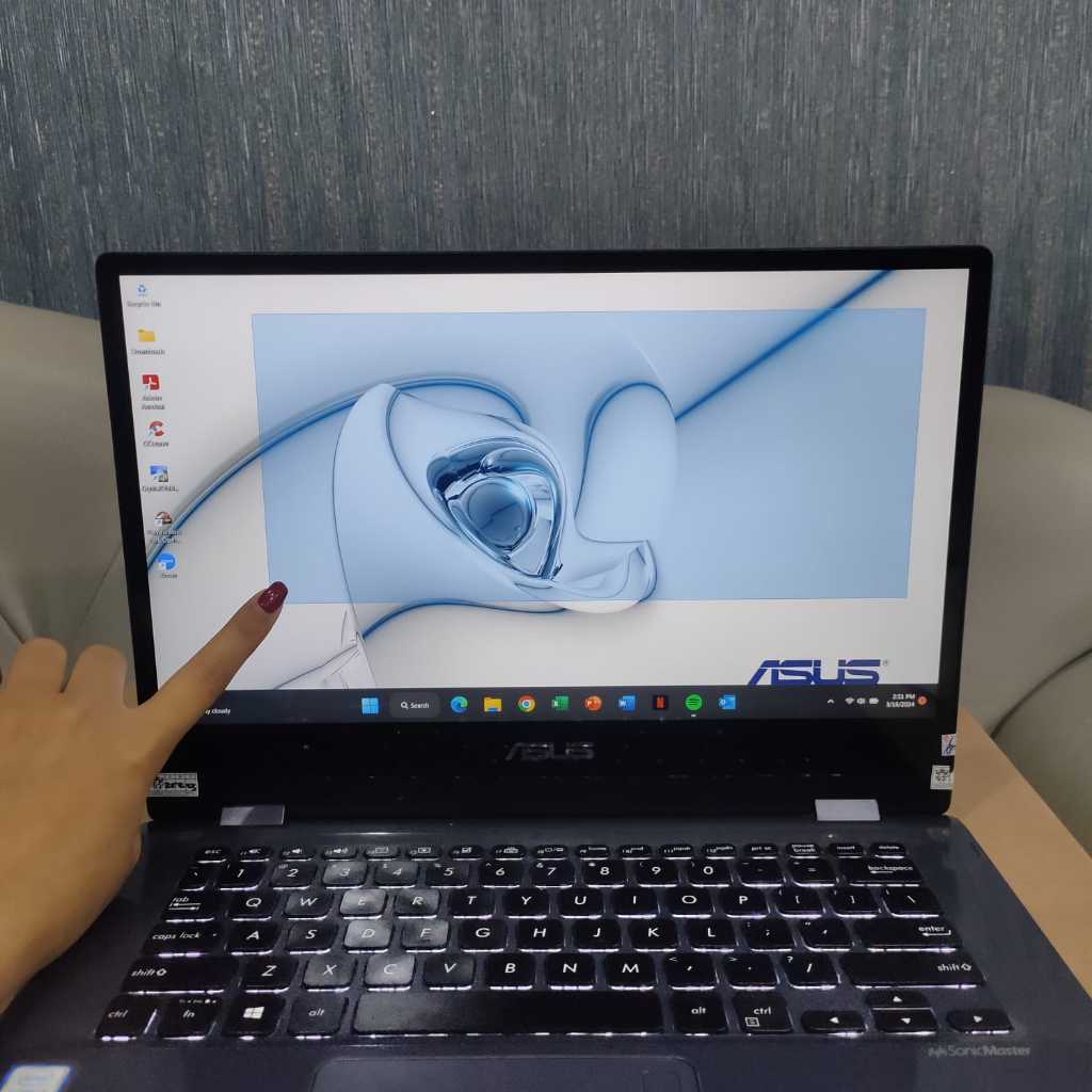 Laptop Asus VivoBook TP412UA X360 Convertible Touchscreen Cor i5-8250U Black Edition