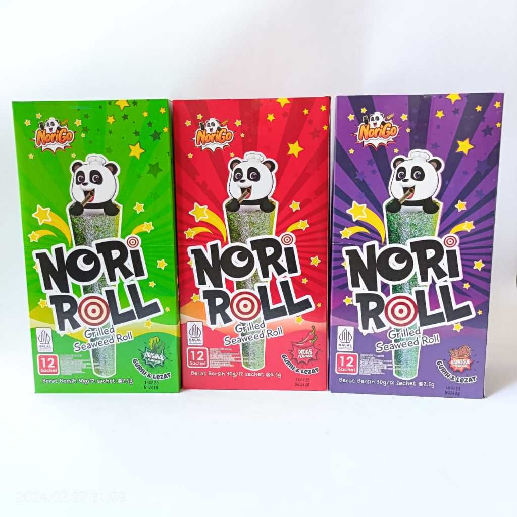 

NORIGO NORI ROLL | SNACK RUMPUT LAUT NORI ROLL ( 1 BOX 12 PCS)