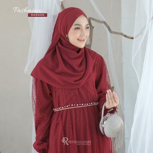 Rufeena Syari Pashmina Shawl Malaysia Syari Bahan Ceruty Premium Hijab Instan Polos By Rufeena Syari
