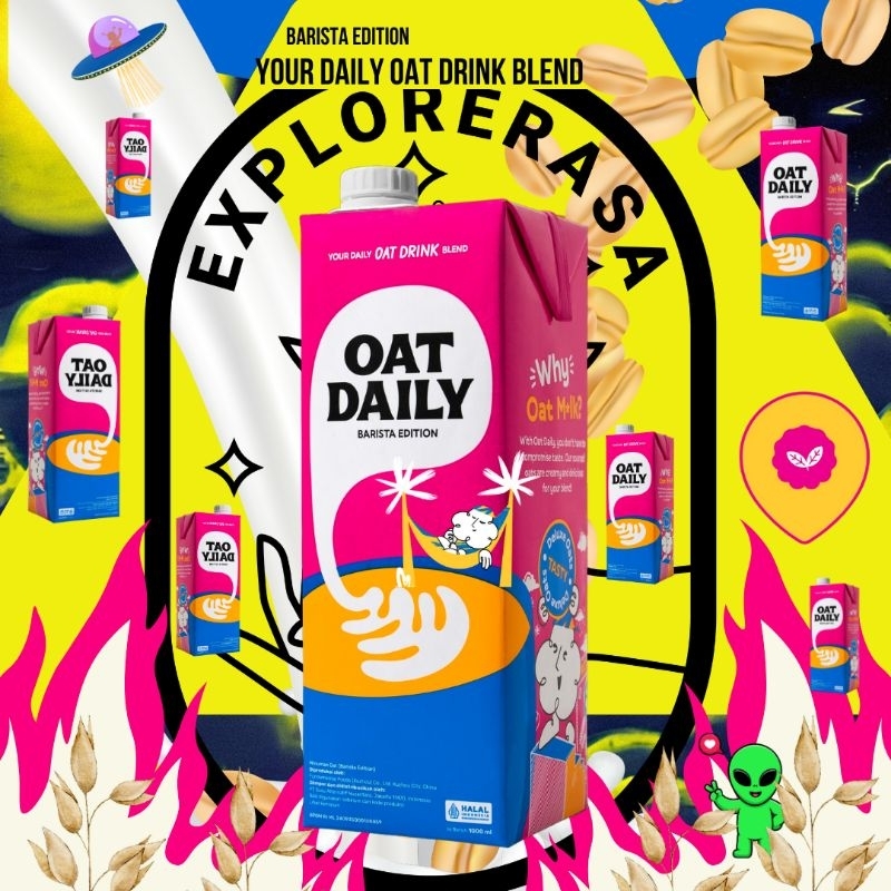 

Oat Daily Barista edition milk 1 liter | susu oat gantum isi 1 liter