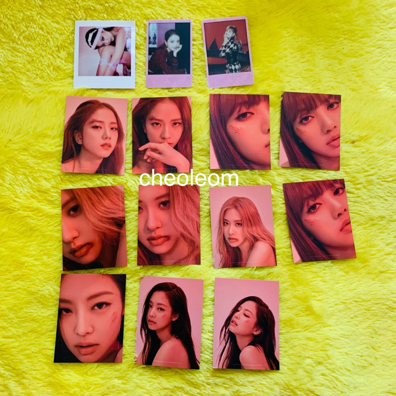 PC album BLACKPINK KILL THIS LOVE - Square Up - Polaroid Photocard Postcard - JISOO ROSE LISA JENNIE