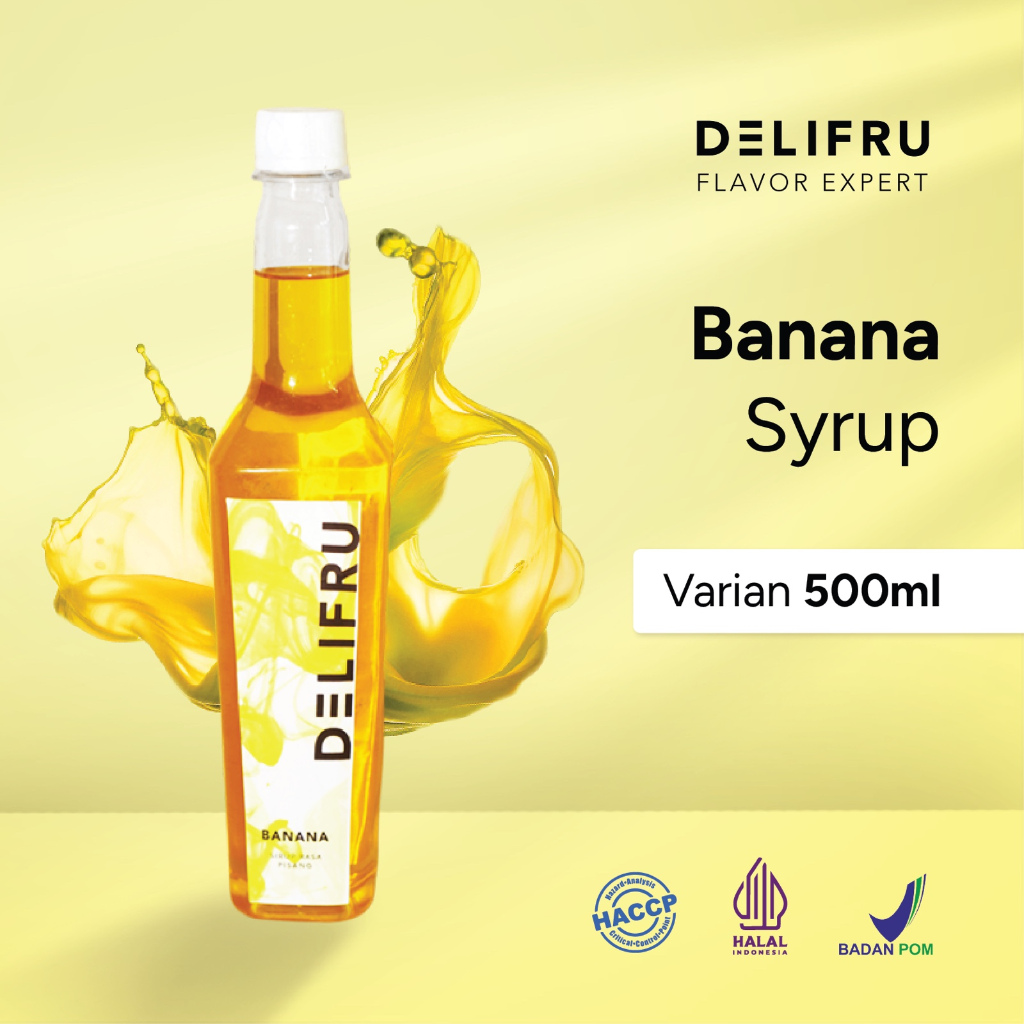 

Syrup Banana Delifru 500 ml - Sirup Pisang Premium