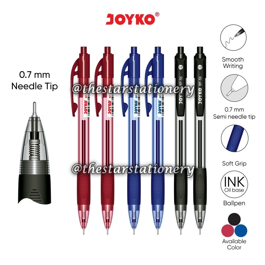 

(1 Biji) Bolpen Joyko BP-56 0.7 mm / Pulpen Pena Joyko BP56 0.7 mm / Joyko BP 56