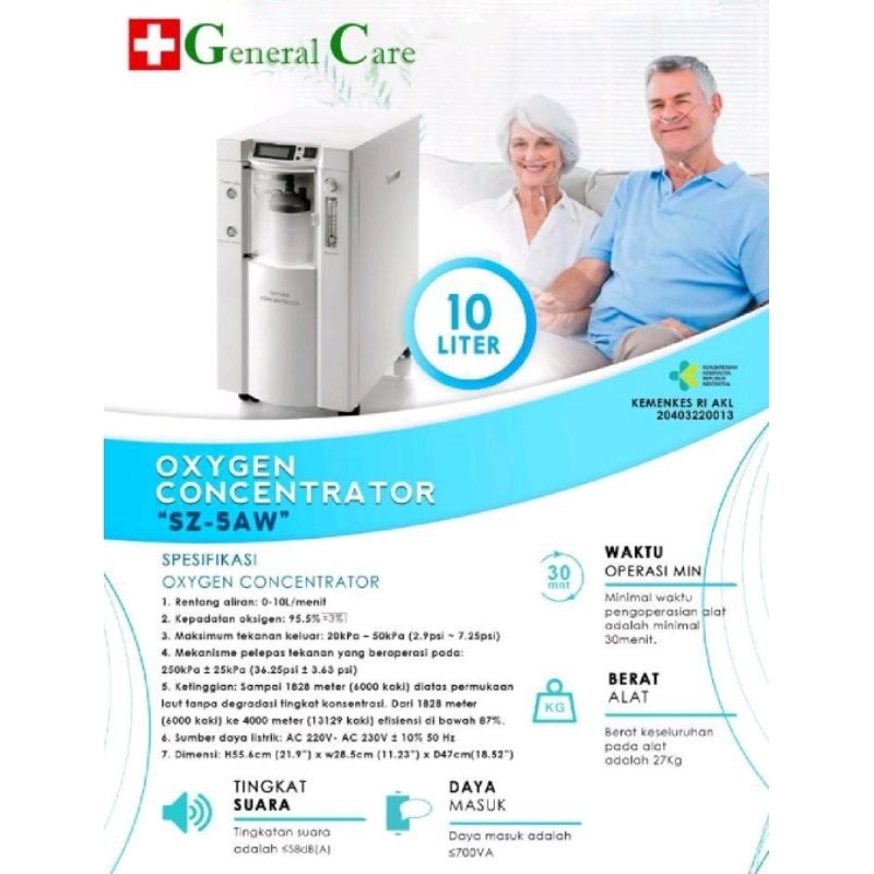 Oxygen Concentrator SZ-5AW 10 Liter