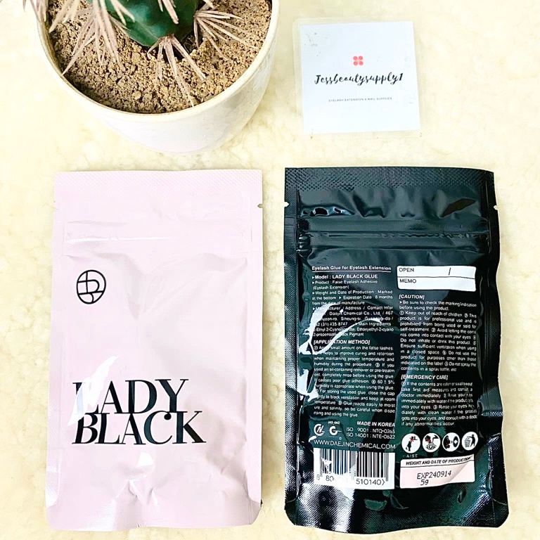 HOT SALE Lady black Glue LEM LADY BLACK  LADY GLUE KOREA SEALED  Lem eyelash korea