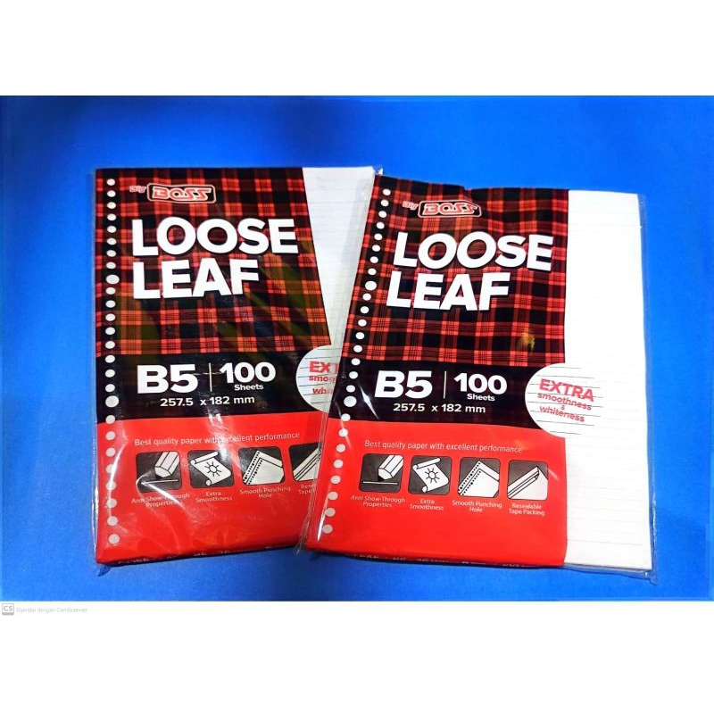 

loose leaf B5 garis