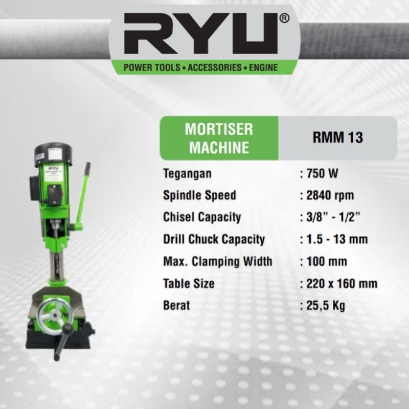 RYU MORTISER MACHINE / MESIN BOBOK KAYU / RMM 13