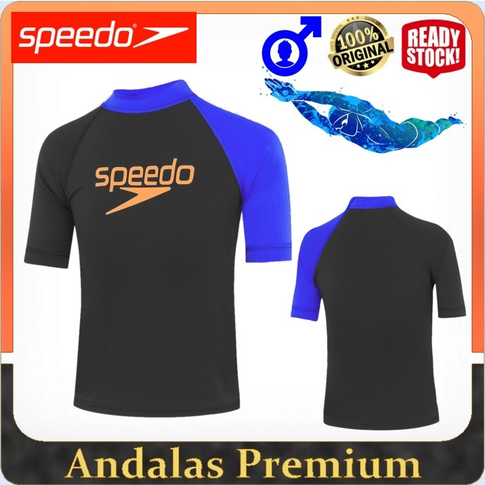 Baju Renang Anak Cowok SPEEDO JUNIOR ORIGINAL SPEEDO BOOM RASH VEST JM