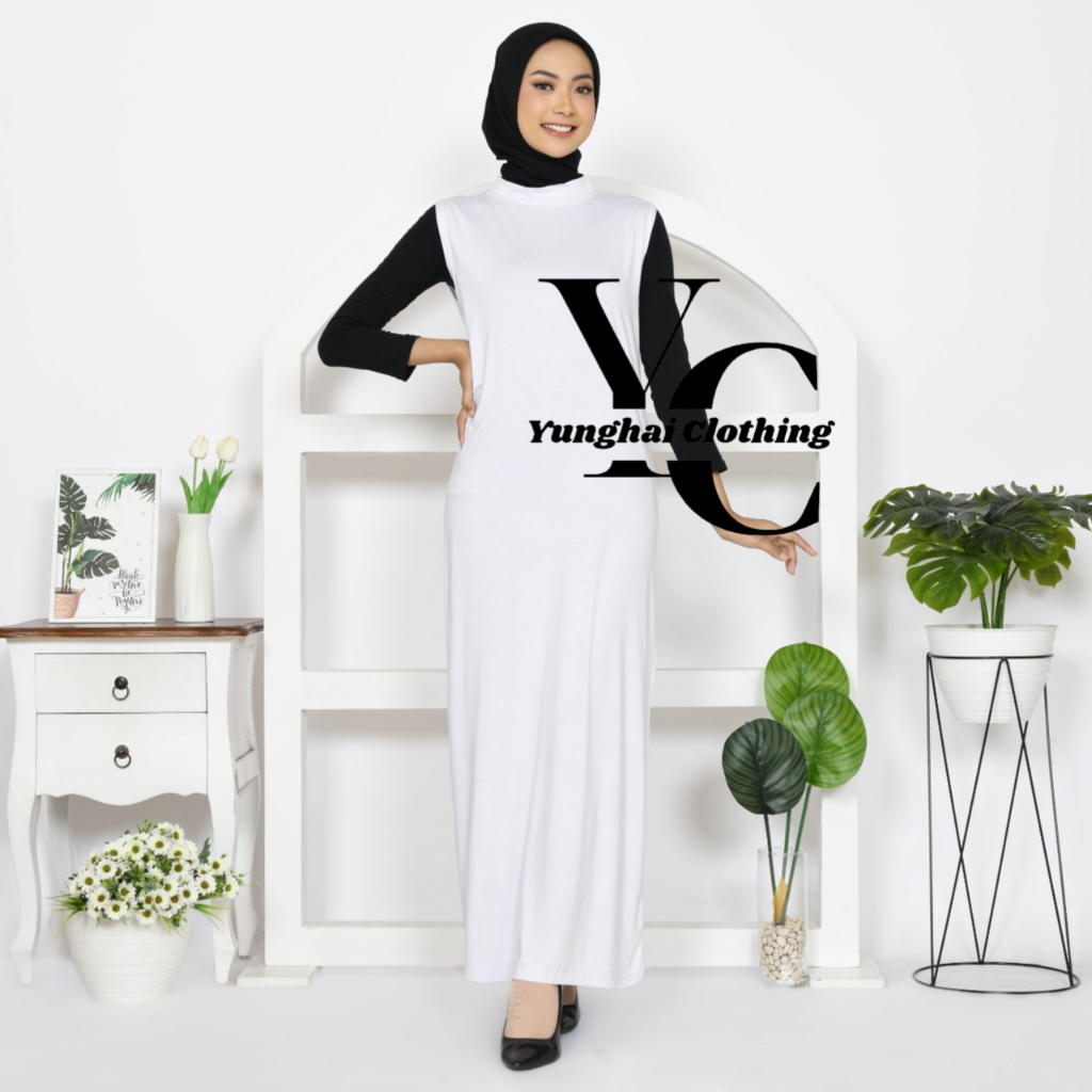 Manset Inner Gamis Tanpa Lengan Spandek Rayon Premium