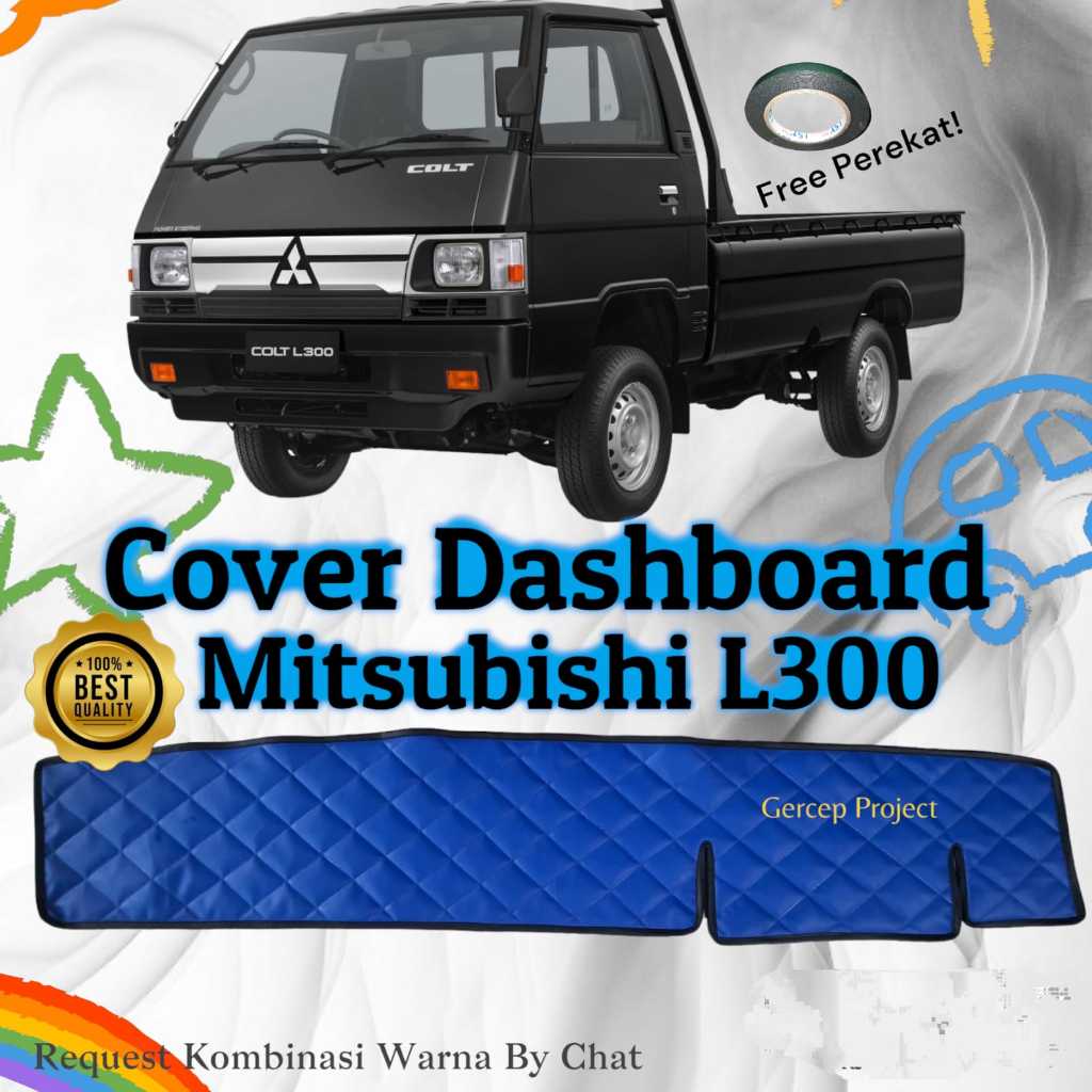 Cover Alas Dashboard Mitsubishi L300 Pelindung Dasbor Mobil Kulit Premium Variasi Aksesoris Interior