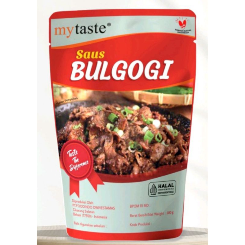 

My Taste Bulgogi Sauce 500gr. Saus Bulgogi 500gr Halal