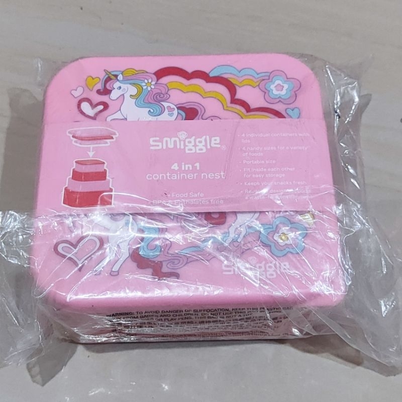 Smiggle Lunch Box 4 in 1 Container