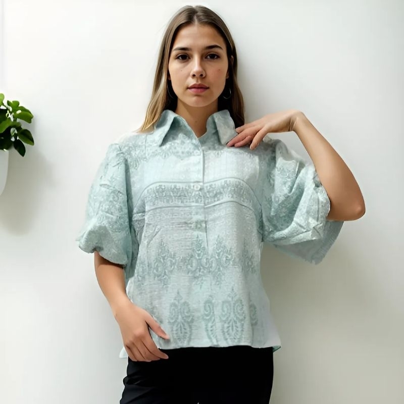 ATASAN BATIK WANITA/BLOUSE WANITA/ATASAN WANITA/BAJU BATIK