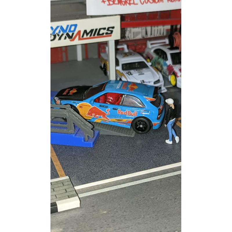 hot wheels civic ek9 custom redbull