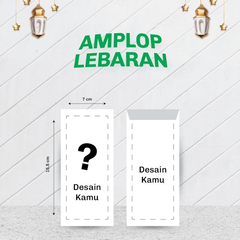 

Amplop Lebaran Custom Bebas Design Sendiri isi 30 Pcs