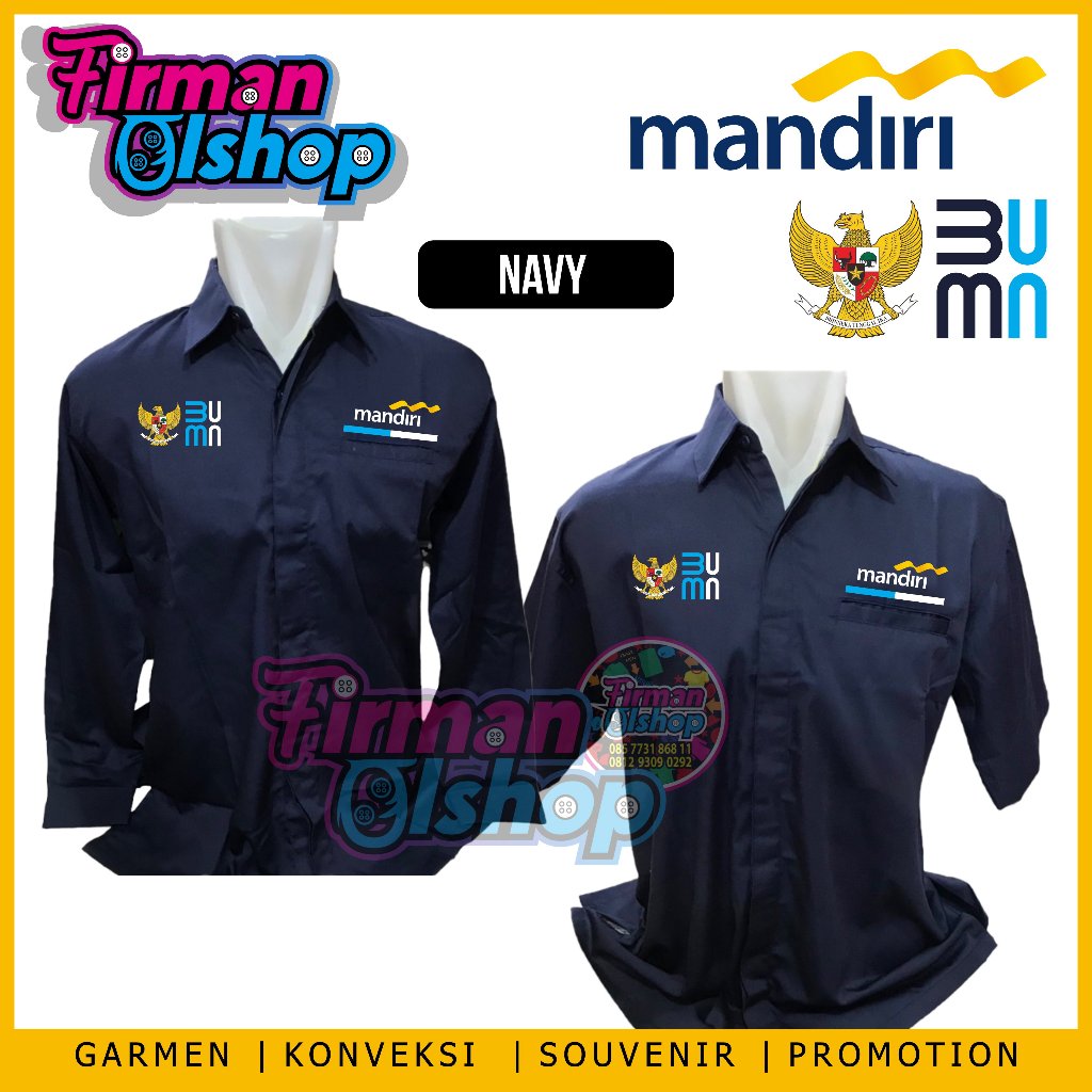 kemeja BUMN mandiri kemeja Bank mandiri baju Bank mandiri seragam bank mandiri Pdh Bank mandiri baju