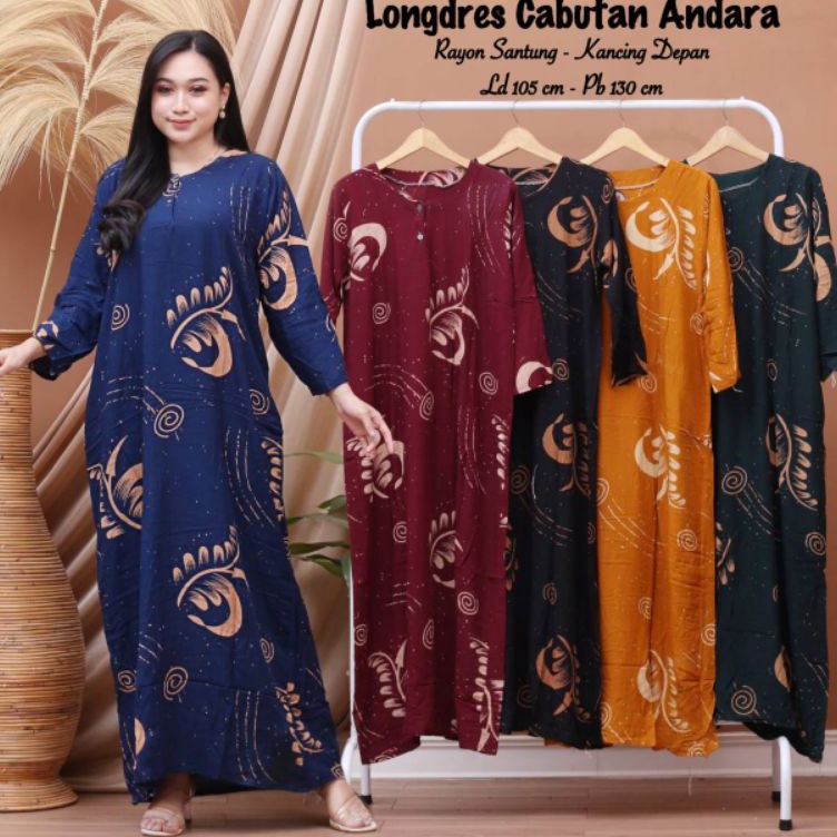 ART O66B Daster lengan panjang  daster cantik ibu muda kekinian  daster terbaru  daster rumahan