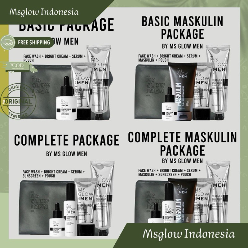 MS GLOW MEN VARIAN LAMA / PAKET MS GLOW MEN / ECERAN MS GLOW MEN