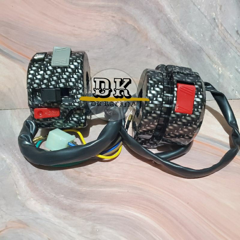 Saklar lampu rx king kanan kiri karbon carbon wtp