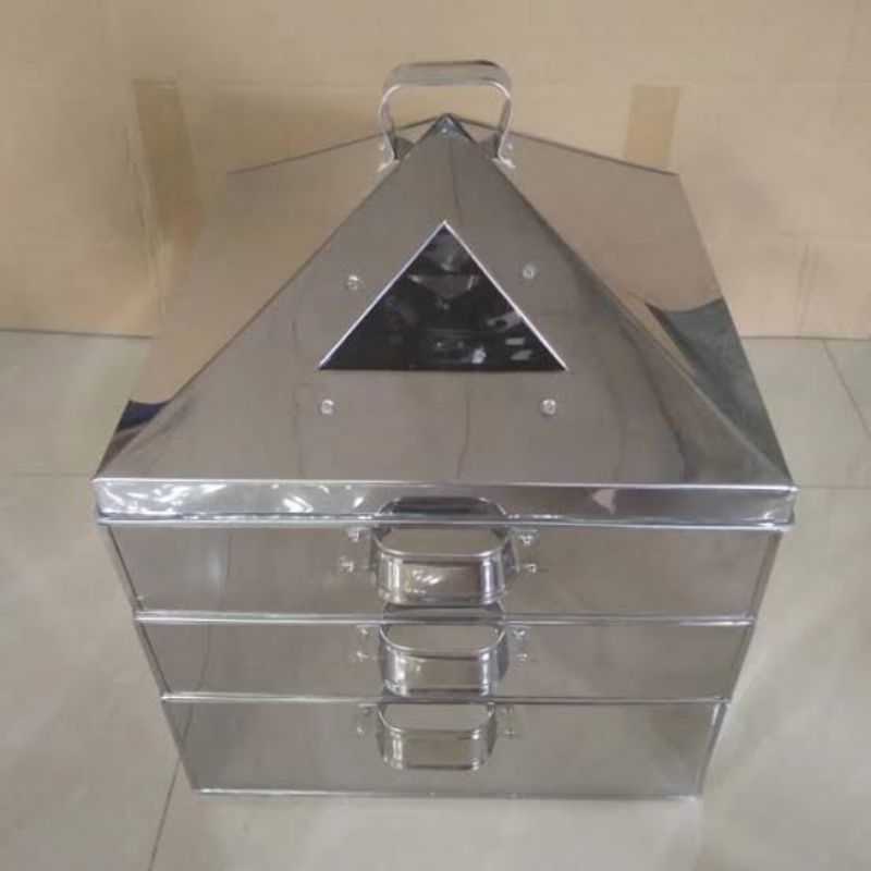 Klakat susun jumbo 45cm 2/susun bahan stainless steel / dandang dimsum / dandang siomay