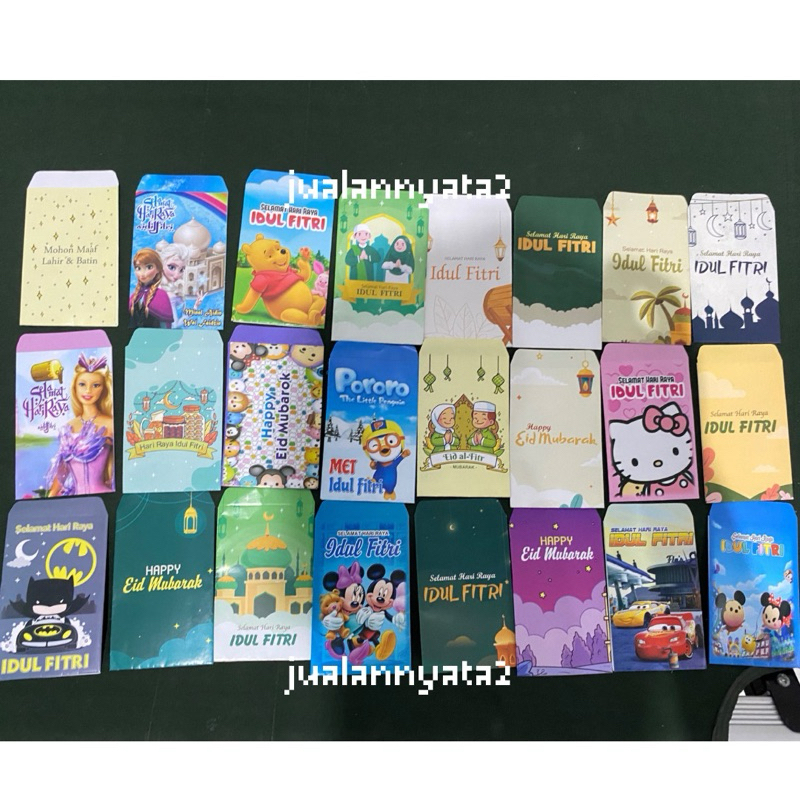 

TERMURAH, AMPLOP LEBARAN MEDIUM UKURAN 7 X 10,5 cm Amplop Lebaran Murah