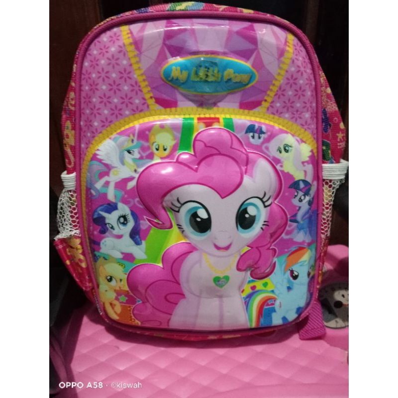 Grosir Tas Anak LED Paud /Tk karakter kuda poni