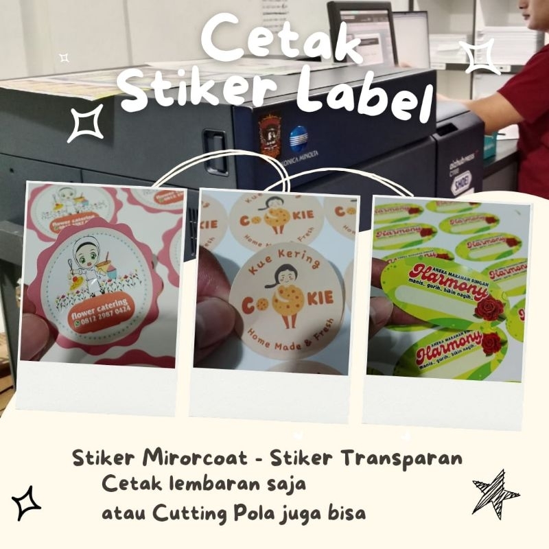 

Cetak stiker label makanan ringan/stiker catering/stiker snack