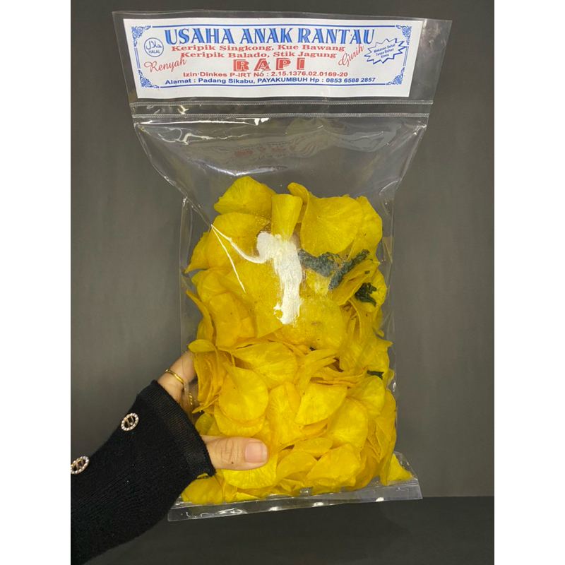 

Keripik Singkong Kuning 250gr/Kerupuk Ubi khas Minang/oleh-oleh Minang