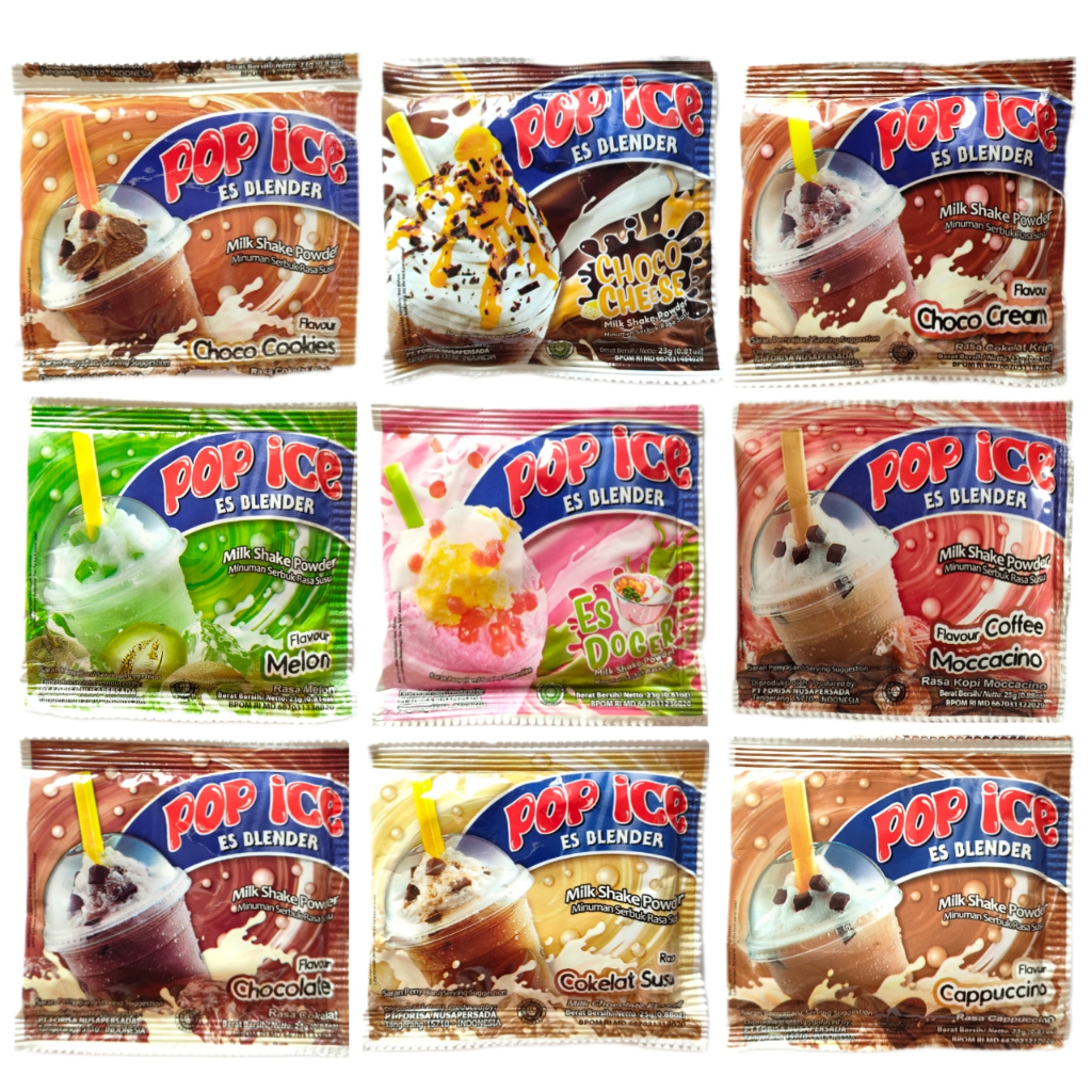 Pop Ice Aneka Rasa 1 Renteng Isi 10 Pcs