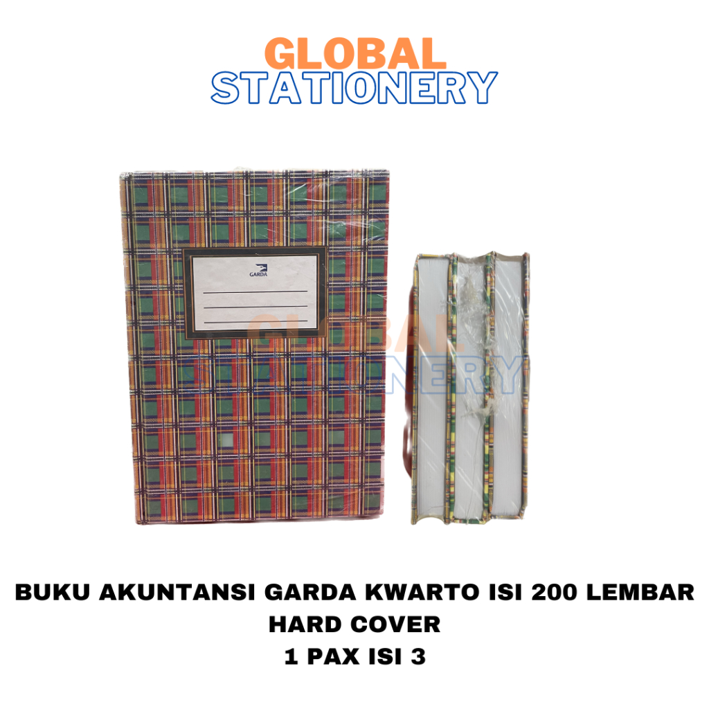 

Buku Tulis Kwarto Garda 200 Lembar Buku A5 Hard Cover Quarto