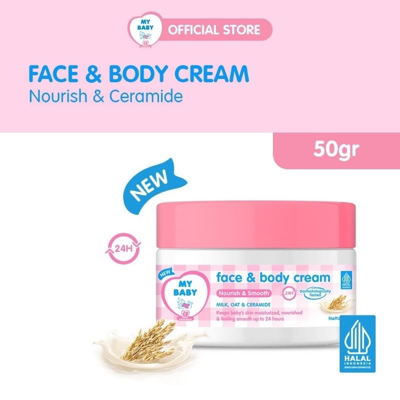 My baby face & body cream // cream baby