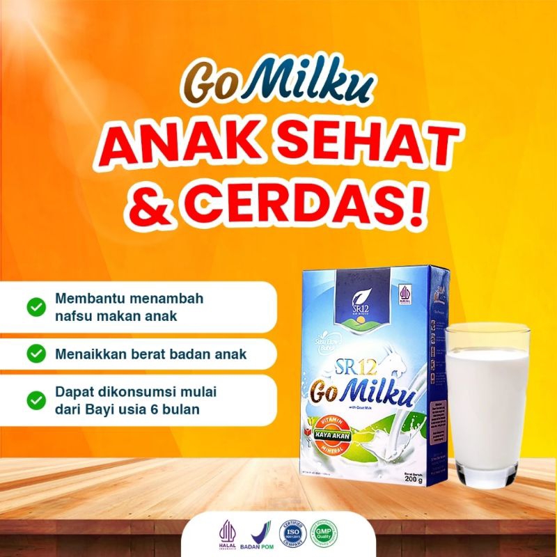 

GOMILKU SR12 Susu Kambing Etawa Atasi nyeri sendi Sakit Pernapasan Meningkatkan Kecerdasan Anak