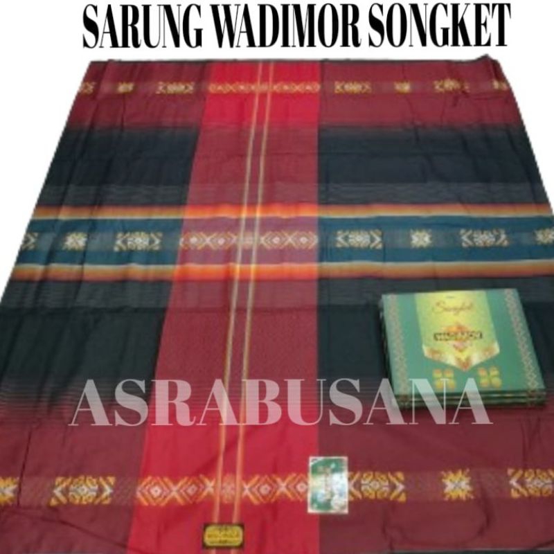 Sarung tenun Wadimor Songket motif Bhs
