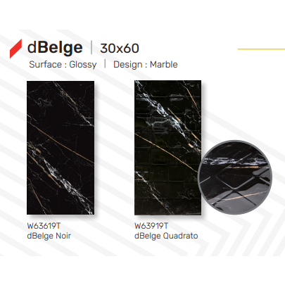 KERAMIK GLOSSY MOTIF DBELGE QUADRATO DBELGE NOIR UKURAN 30X60 ROMAN KERAMIK KUALITAS 1KERAMIK UNTUK 