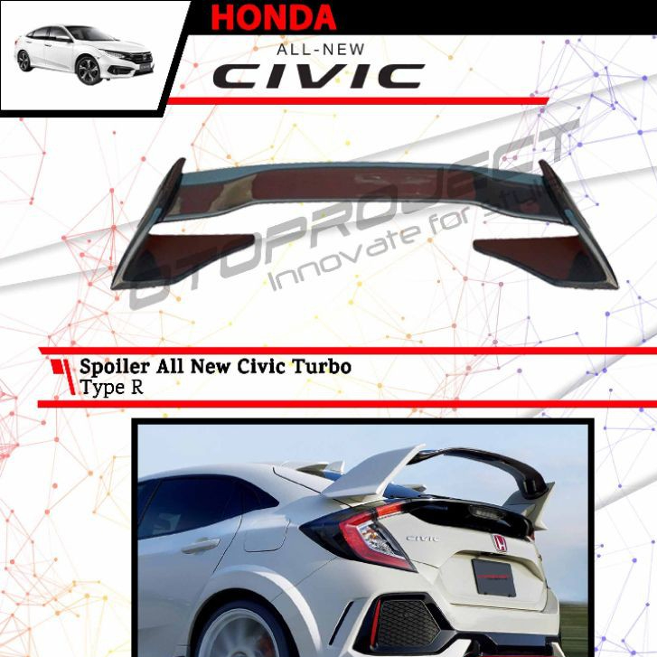 Spoiler All New Civic Turbo Type R Design Rear Spoiler Civic Turbo