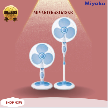 Miyako CoolBreeze KAS1618KB - Kipas Angin Berdiri/KAS 1618KB/KAS 1618 KB/KAS-1618-KB/KAS-1618KB