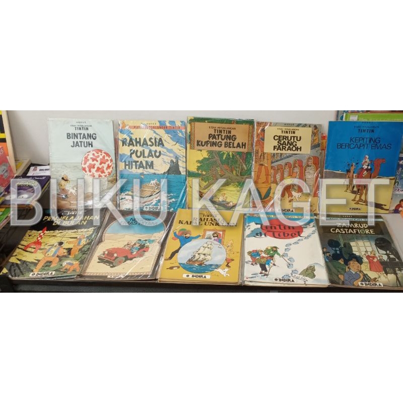 TINTIN 19 BUKU EDISI RARE, INDIRA