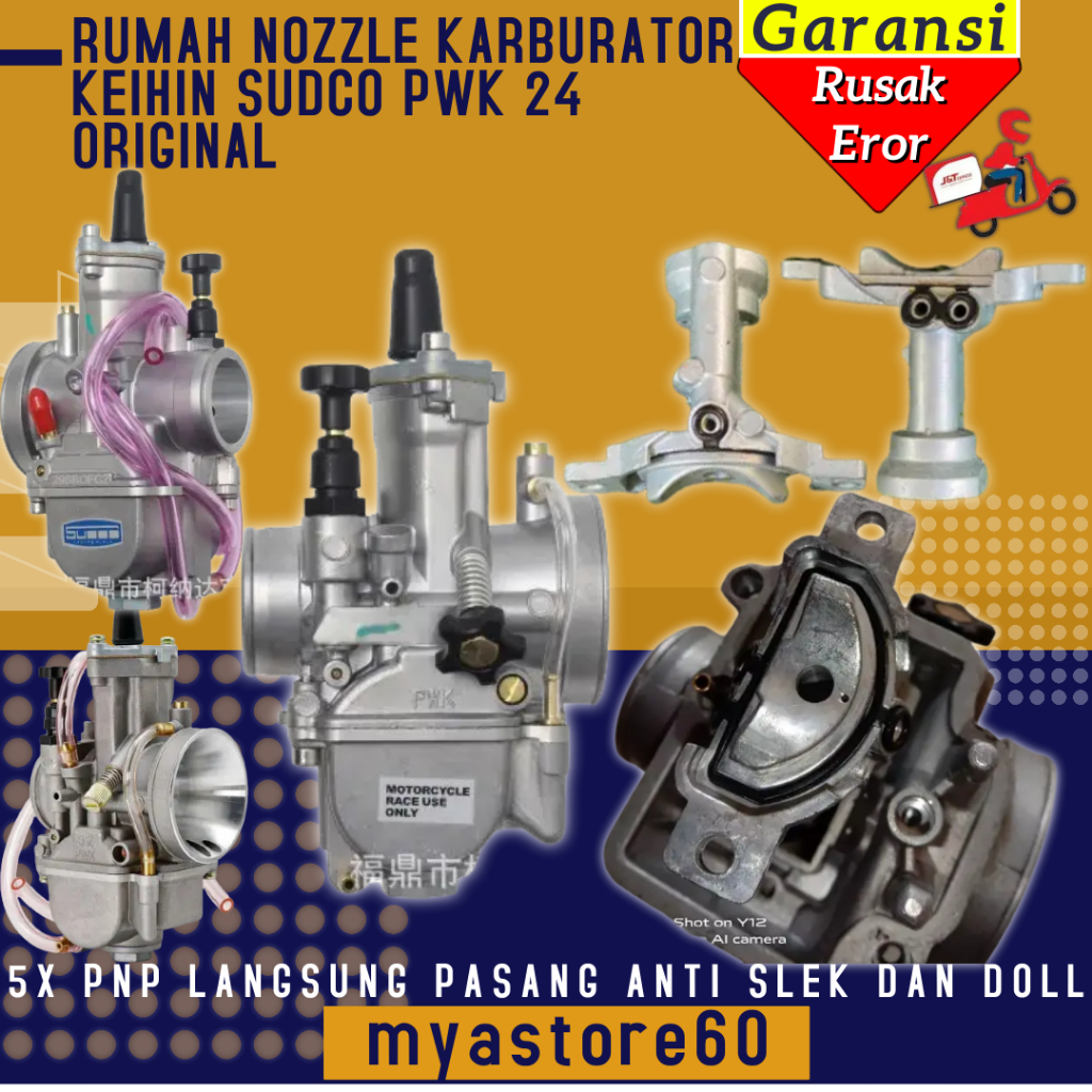 Rumah Nozzle Nozel House hole holle bodi bodi hole Karburator PWK24 PWK 24 Cangkang Nosel Karbu Carb