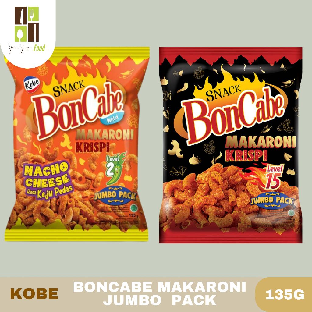 

Kobe Boncabe Makaroni Level 15 dan Level 2 Jumbo Pack / Kemasan Besar 135gr