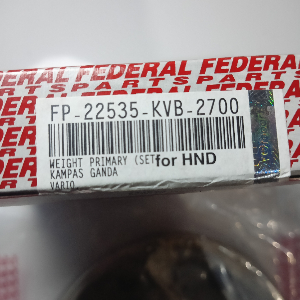 Kampas Ganda Weight Primary Set Federal FP 22535 KVB 2700 Vario
