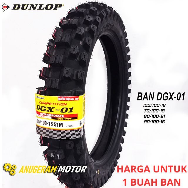 Ban Luar Cross Dunlop DGX 90 - 100 X 16 -  Adventure - DGX-01 Trial 90/100 RING 16 KLX - CRF - KTM -