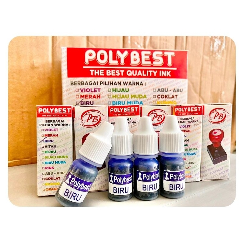 

TINTA POLYBEST 5cc PERMANENT untuk CAP CUP MINUMAN KOTAK MAKANAN PLASTIK